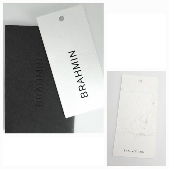 Brahmin Ivory & Brown Snakeskin Creme Rhodes Medium Asher Tote Shoulder Handbag - Picture 13 of 13